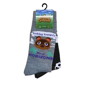 Animal Crossing New Horizons Men’s Crew Socks - 2 Pack